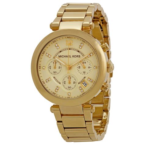 michael kors watch champagne|michael kors parker champagne.